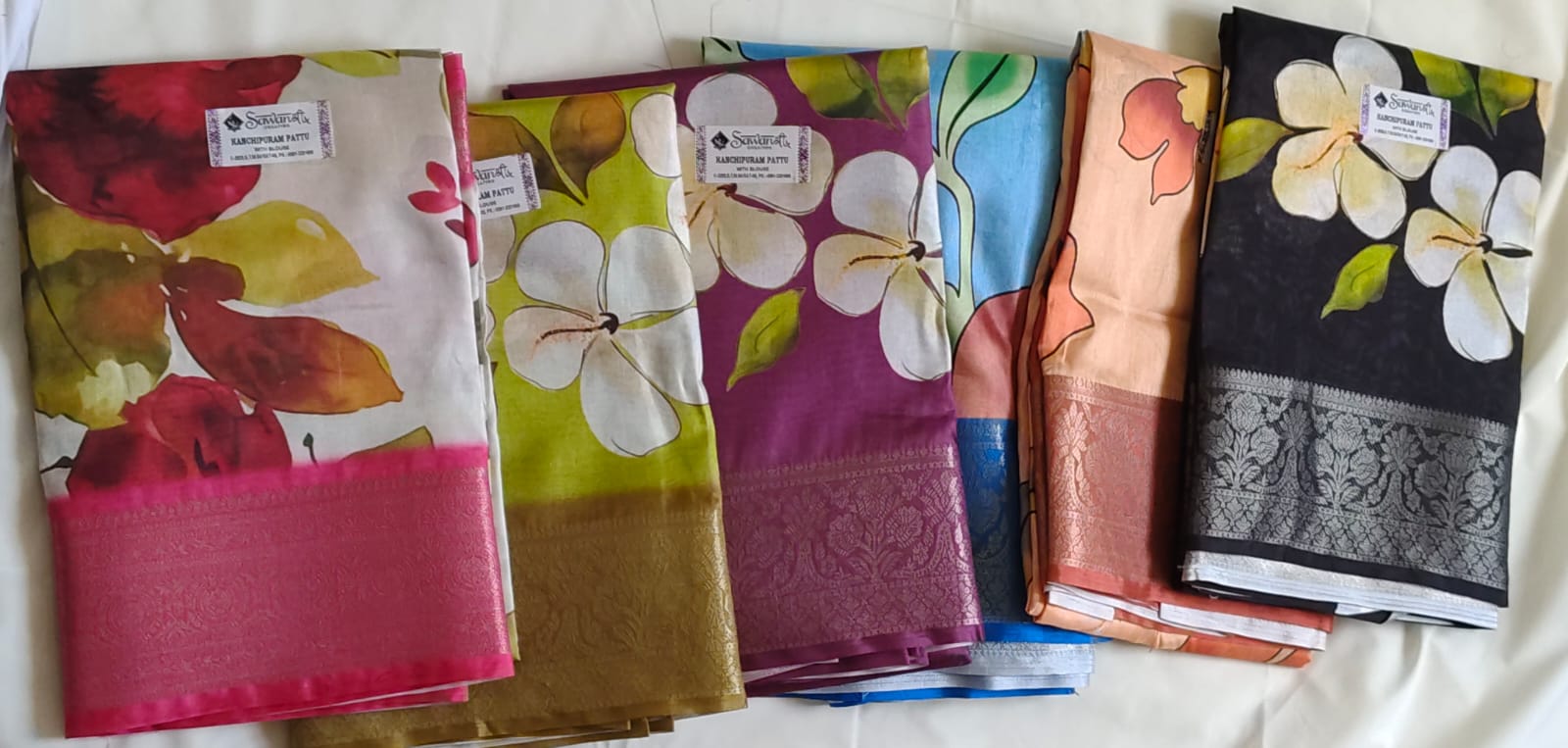 3D Floral Mutka Silk Saree